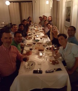 Dinner with Chef customers at JCT Kitchen